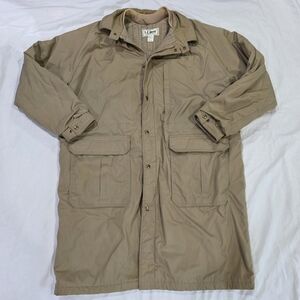 Vintage L.L.Bean Blanket-Lined Long Trench Duster Coat Parka Grandpacore. XL